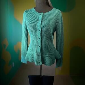 Fever London Art Deco Teal Cardigan​​